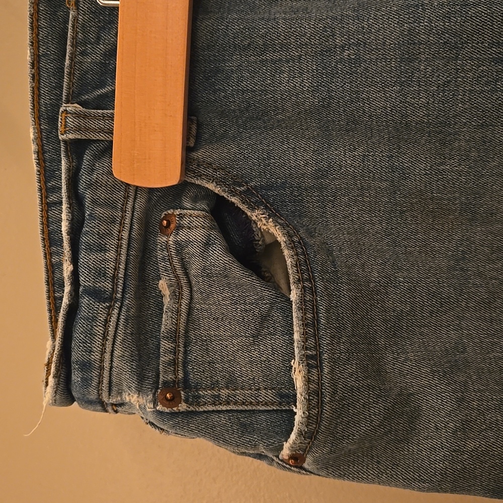 Abercrombie & Fitch The 90's Slim Straight Ultra High Rise Curve Love Jean - Picture 4 of 7